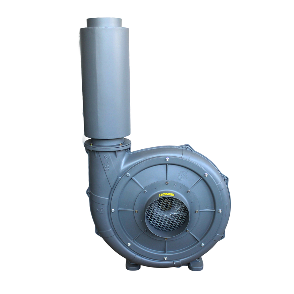 升圓CX-150AU中壓風(fēng)機(jī)3.7KW鑄鋁透浦式鼓風(fēng)機(jī)150MM徑消音(yīn)器(qì)200MM徑進風(fēng)口